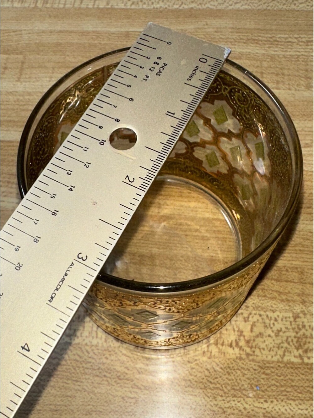 Vtg Culver Valencia MCM 22K Gold Whiskey Rocks Glasses - Picture 5 of 6